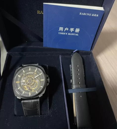 雷诺手表男机械表全自动镂空防水正品男士手表...