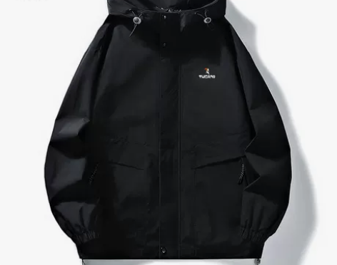 啄木鸟冲锋衣外套男春秋季宽松日系登山服大码...