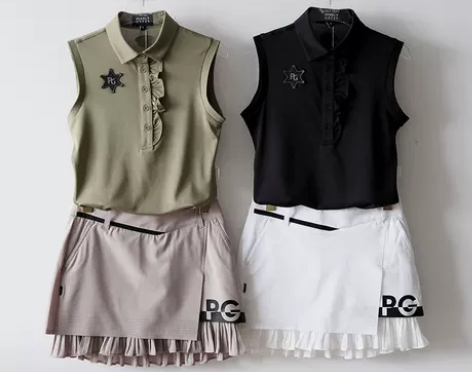 高尔夫衣服女套装运动速干短袖上衣女夏季韩版...