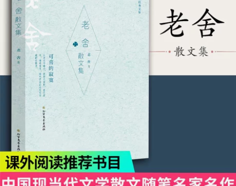 【凤凰新华书店旗舰店】老舍散文集 可喜的寂...
