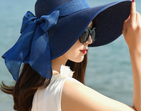 沙滩草帽女夏天帽子防晒海边出游度假韩版百搭...