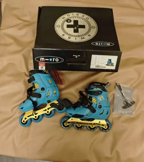 m-cro轮滑鞋,全新,看轮子就知道没下过...
