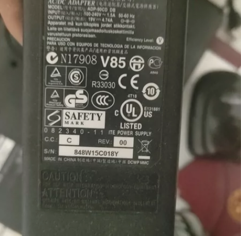 拆机19v4.74a电源。小黄口电源。清华...