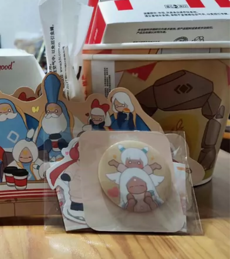 光遇联动肯德基kfc周边 吧唧×3、杯套×...