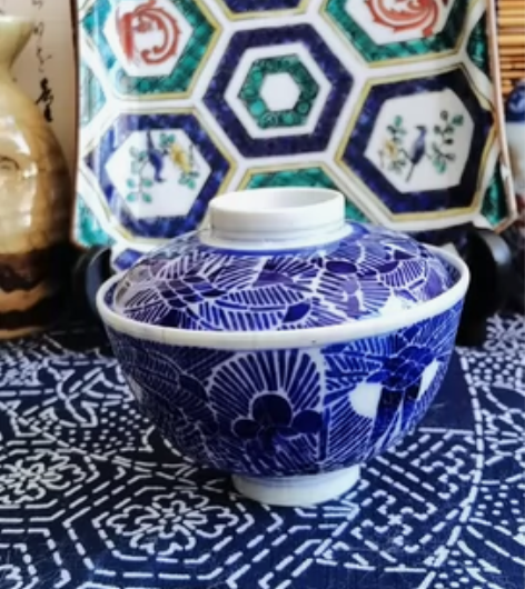 【老青花盖碗】老青花盖碗,原矿钴料,回子青...