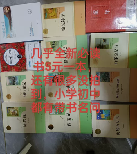 几乎全新的必读书,西游记,昆虫记,海底两万...