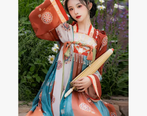 恋霜扇中芳华汉服女装春款唐制齐胸襦裙2024新款原创日常全... 恋霜扇中芳华汉服女装春款唐制齐胸襦裙2024新款原创日常全...