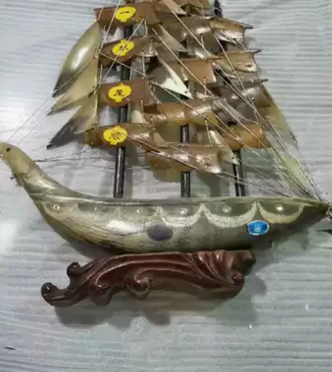 一帆风顺 牛角 角雕 感兴趣的话点“我想要...