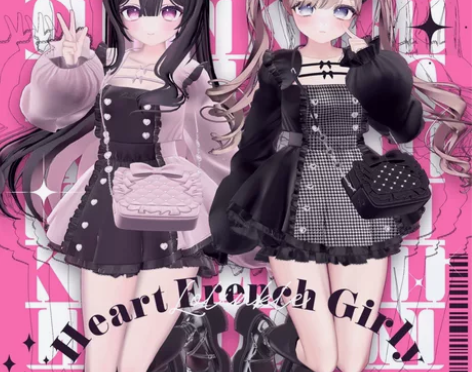 VRChat衣服 法式可爱少女裙 点关注再...