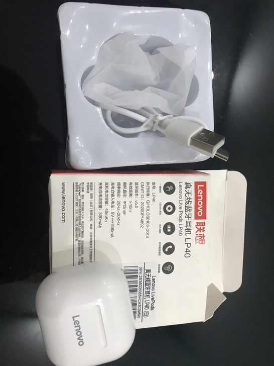 联想LP40无线蓝牙耳机,全新,试用过一次...