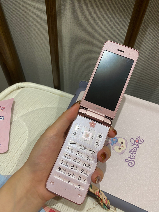 粉色翻盖最新款京瓷902kc日本翻盖安卓手...