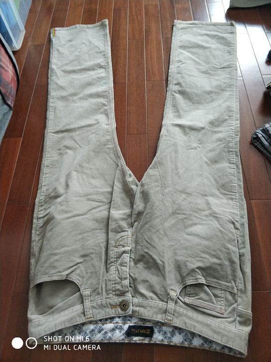 全新split条绒休闲裤,没穿过,男款34...
