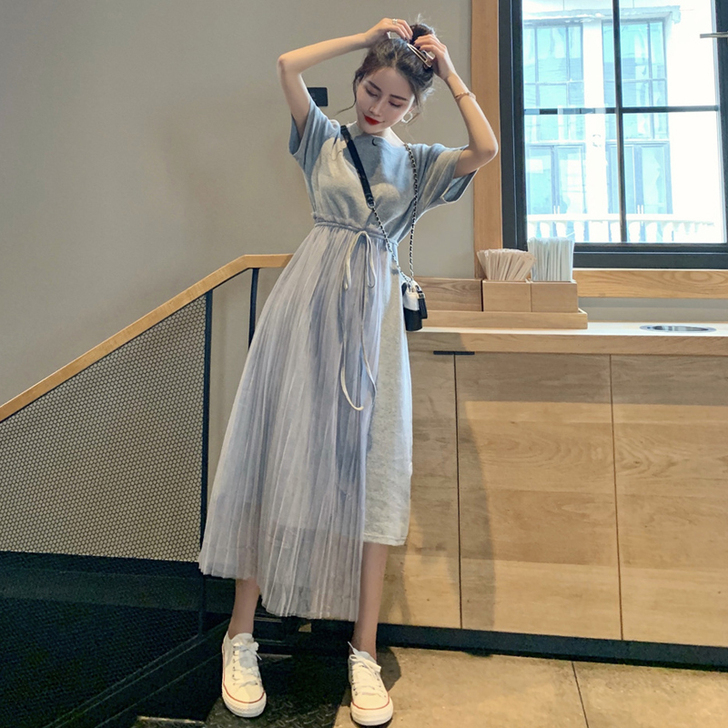 超仙森系连衣裙女2020夏季新款甜美仙女梗...