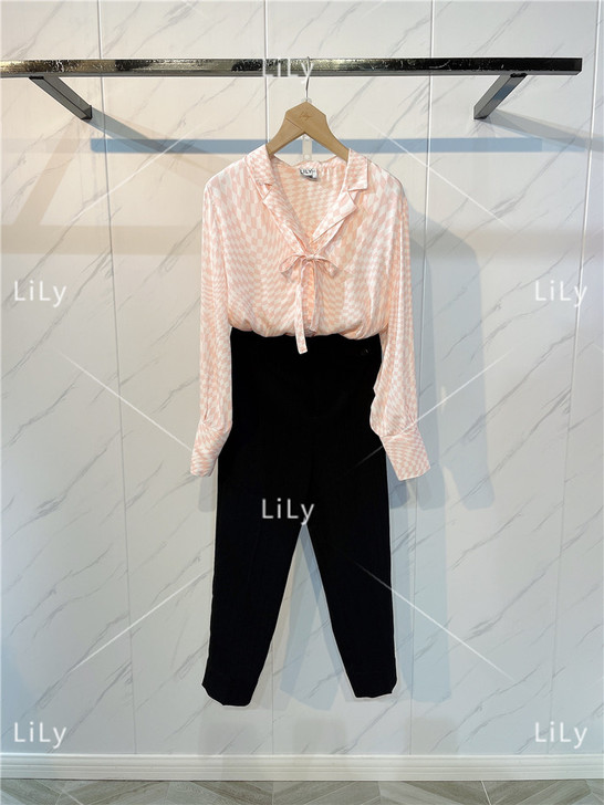 优LILY/丽丽2021夏装新款黑色小脚修...