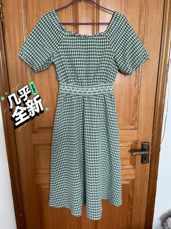 女士连衣裙M码夏季女装中裙长裙收腰,长裙还...