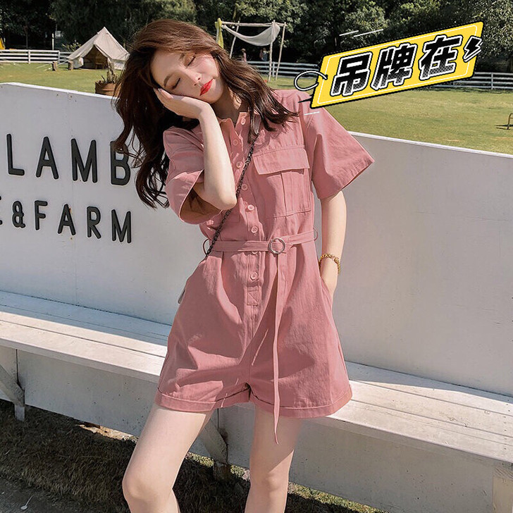 全新 特价包邮 工装连体裤女夏季薄款202...
