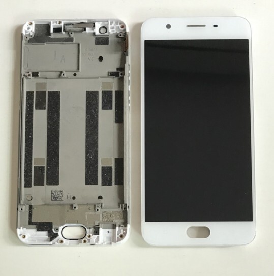 适用OPPO A57白色带框屏幕总成 液晶...