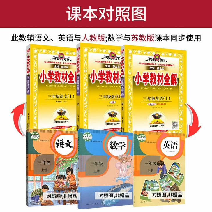 2021秋新版全解三年级上册教材全解人教版...