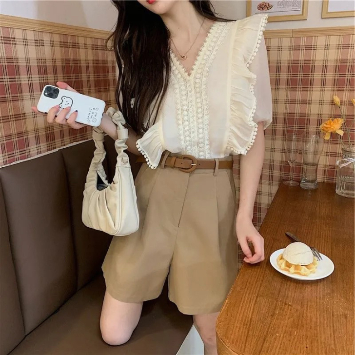 单件上衣2021年新款小香风可盐可甜网红炸...