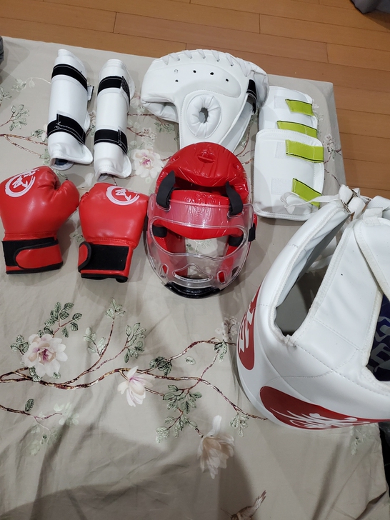 跆拳道武术护具,孩子不玩了几乎全新,期待有...