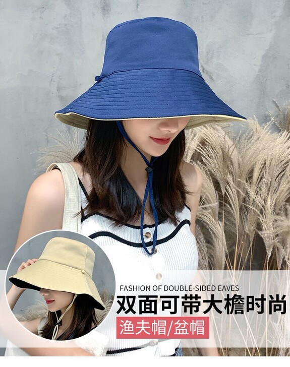 特价处理款遮阳帽女夏季帽子女防嗮帽渔夫帽春...