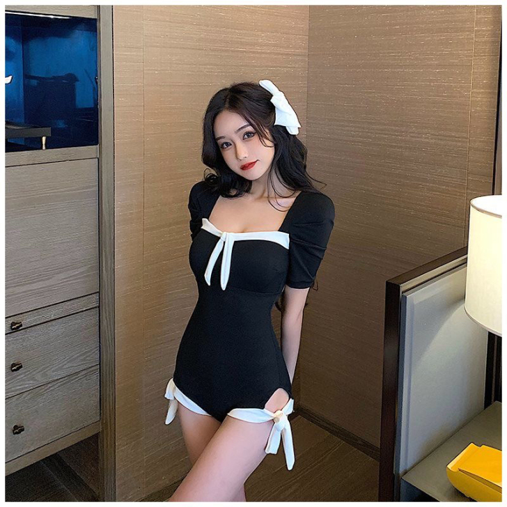 泳衣女新款连体露背游泳装