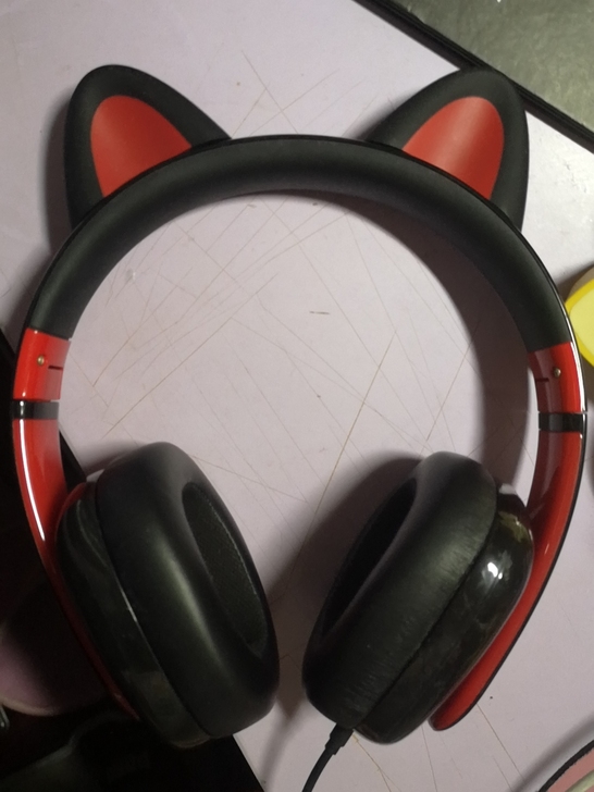 声氏Moecen猫耳耳机头戴式无线蓝牙电脑...