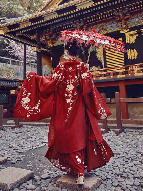 汉服出租 正版/十三余小豆蔻儿牡丹国色汉服...