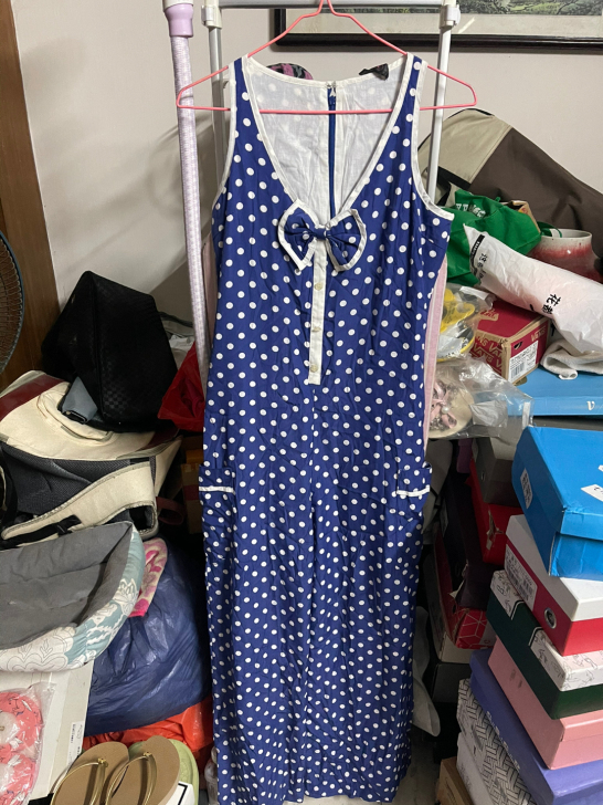 全新波点连体裤