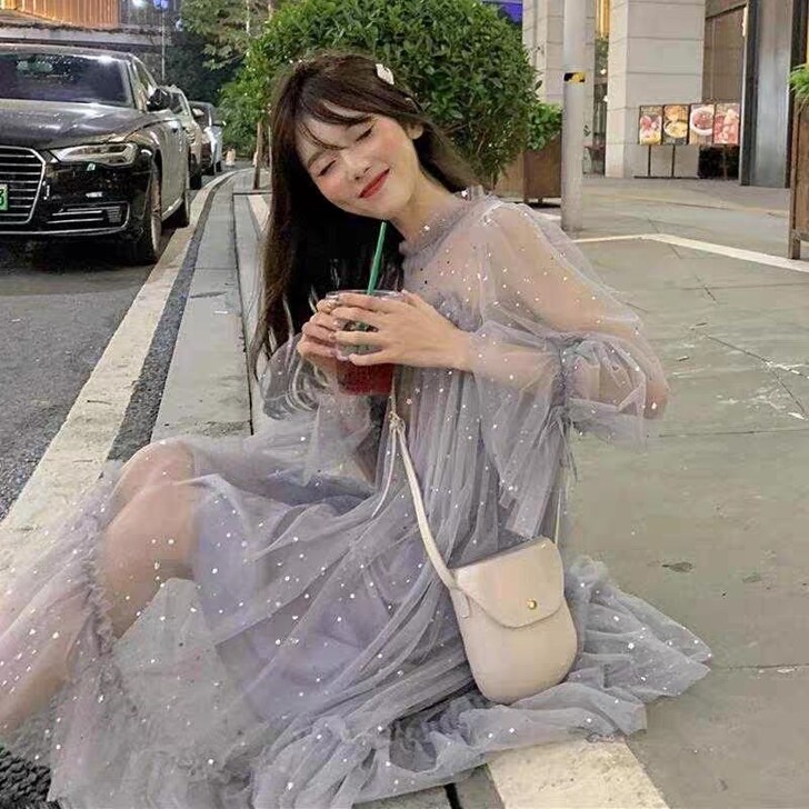 很仙的小众连衣裙