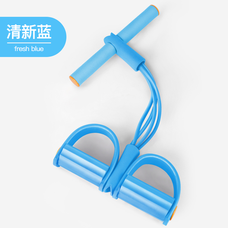 脚蹬拉力器仰卧起坐辅助健身器材家用拉力绳男...