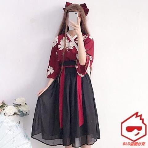 2021春夏女装新款少女花间瑶古风改良汉服...