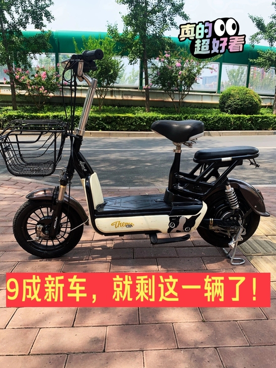 9成新爱玛电动车男女助力车电瓶车迷你代步车...