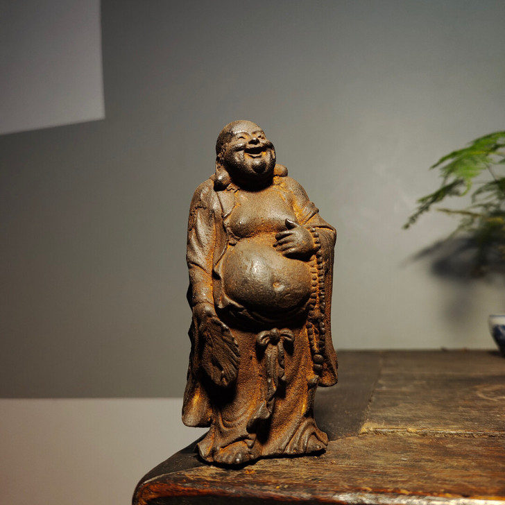 精铁招财进宝弥勒佛摆件， 精铁招财进宝弥勒...