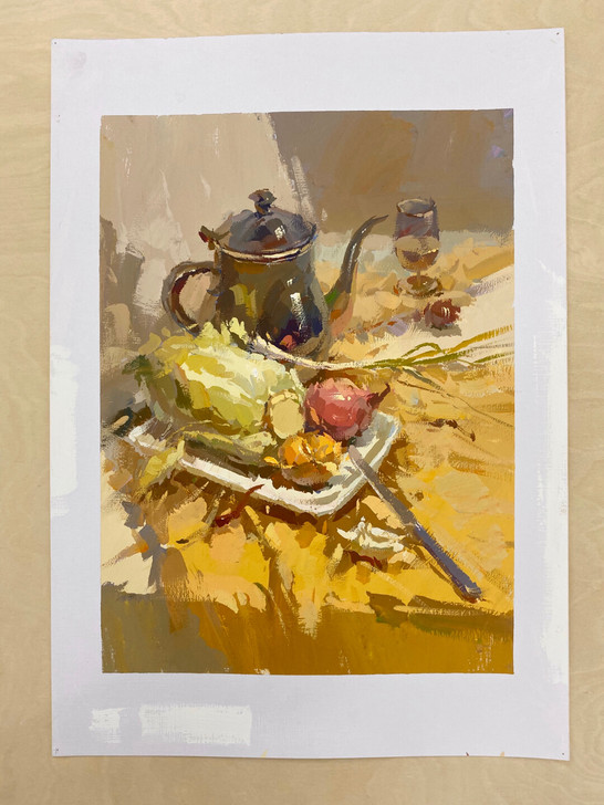 色彩,高考色彩作品,4开水粉画成品,无签名...