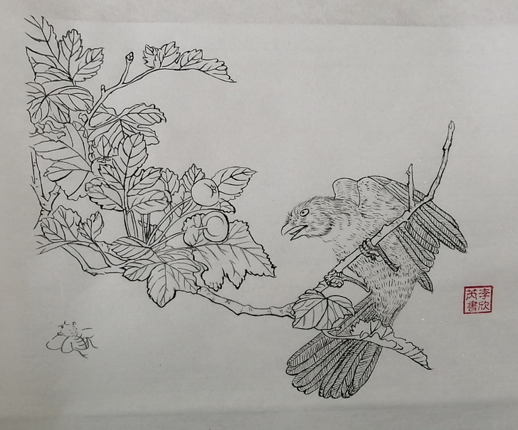 这些是我新画的工笔画花鸟国画，喜欢的可以拍...