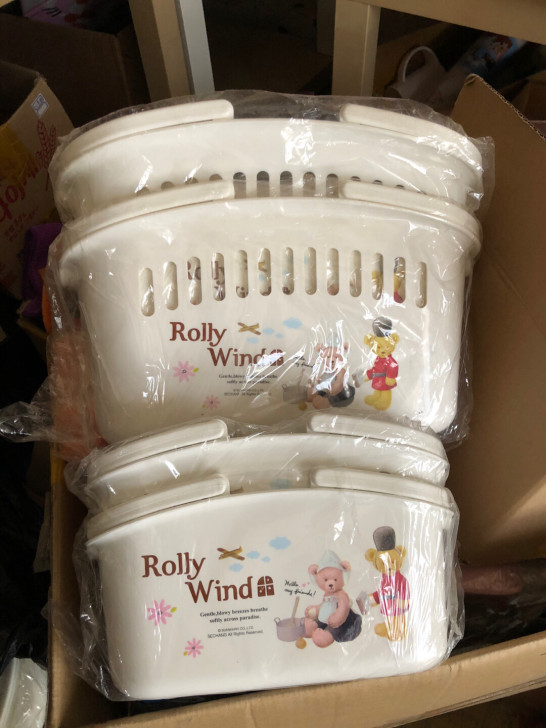 全新韩国进口泰迪熊rollywind浴篮浴...