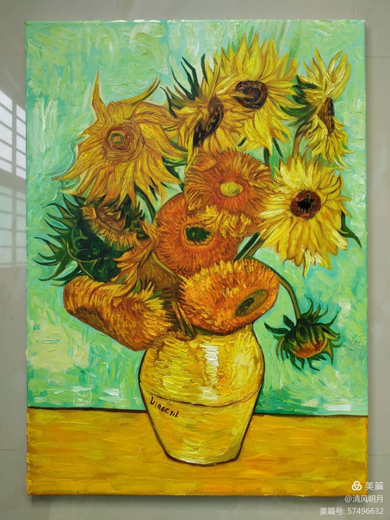 纯手绘油画,50X70cm,专业亚麻油画布...