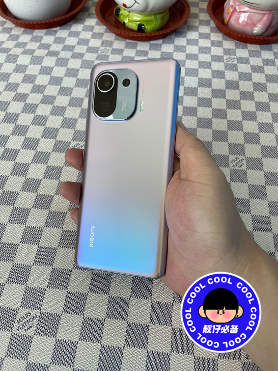 无锁9.9新小米11pro紫色256G国行...