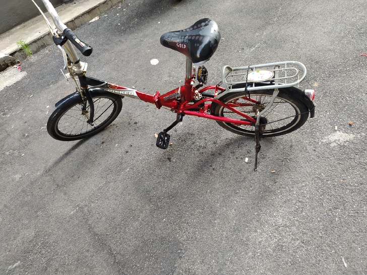 匹克折叠自行车 后减震 好骑舒适20寸
