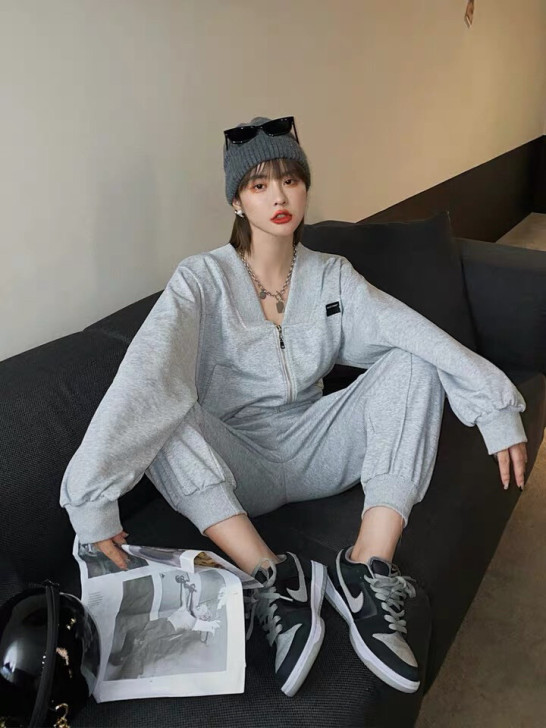IAM 517休闲运动套装女2020秋款韩...