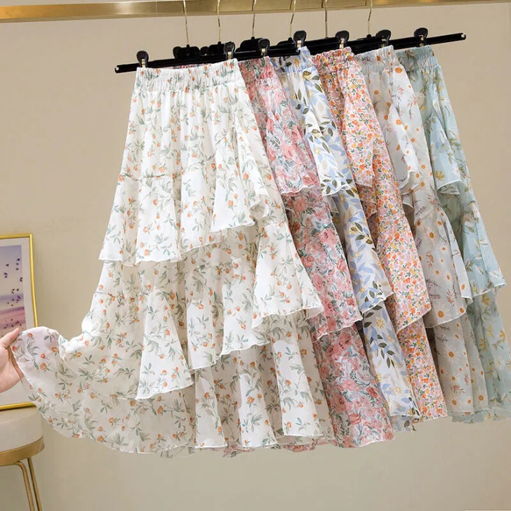 【服装店搬迁亏本清】全新半身裙子新款夏季碎...