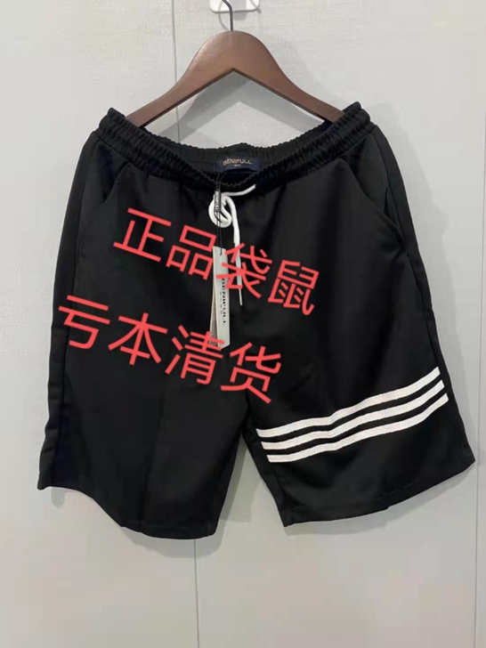 断码清货正品袋鼠休闲短裤男士薄款五分裤运动...