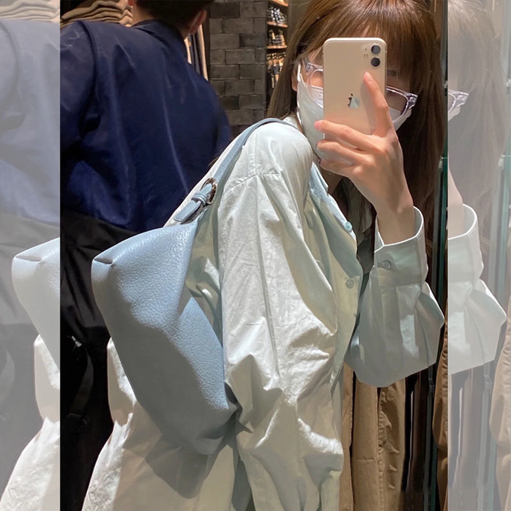 高级感百搭软皮腋下包法棍包单肩斜挎包时尚女...