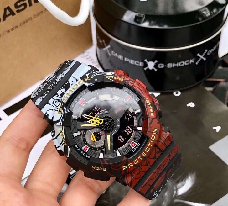 朋友送的全新卡西欧海贼王手表,g-shoc...