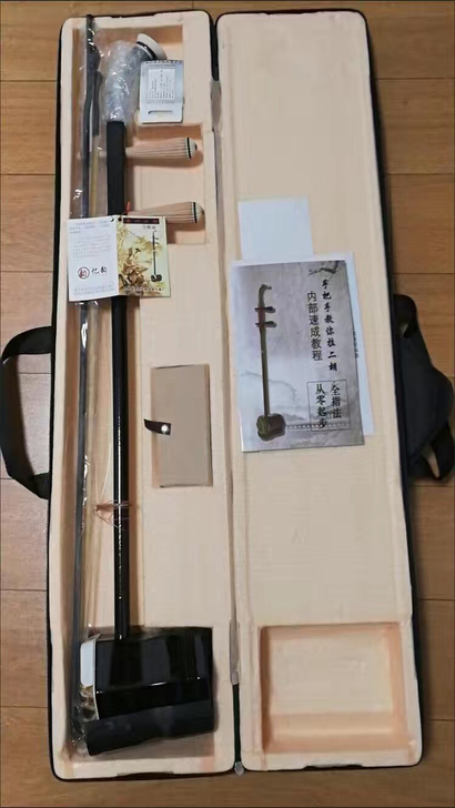 全新檀木二胡处理,琴行最少卖1200-15...