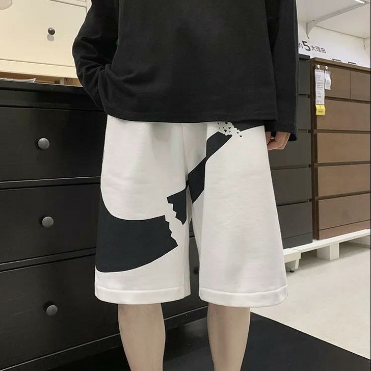 五分短裤男外穿宽松潮流韩版港风百搭男士休闲...
