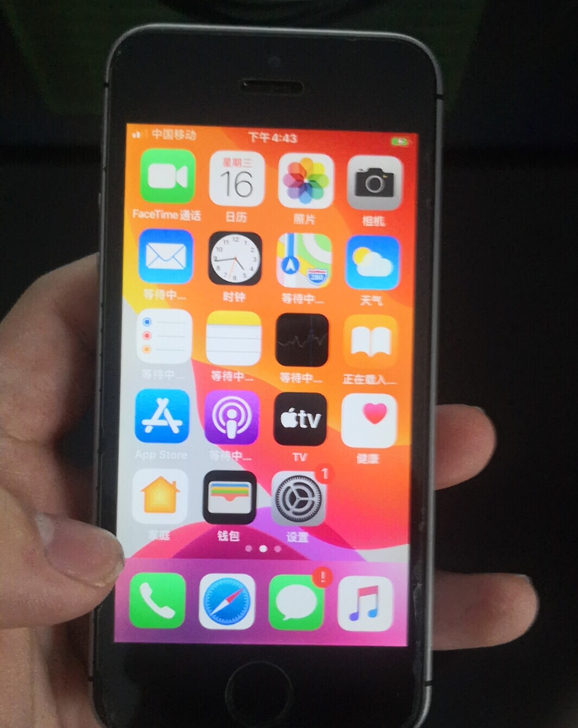 iPhone se  原装  se 不插卡...