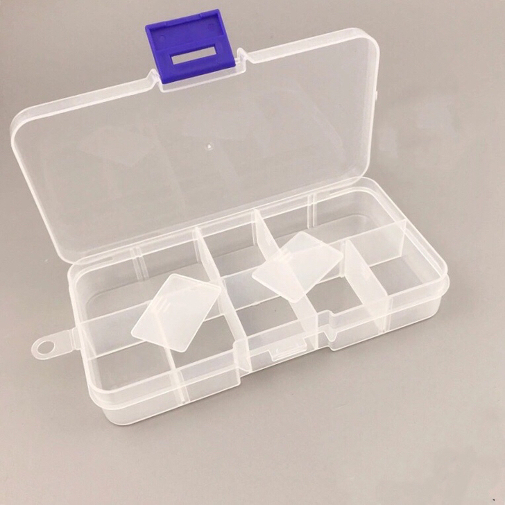 美甲饰品10格盒子