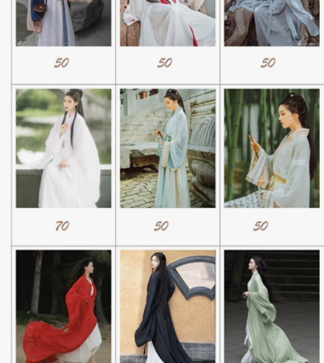 【出租汉服，顺丰包邮】齐腰，魏晋，直裾，影...